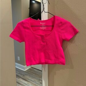 No Boundaries Hot Pink Top